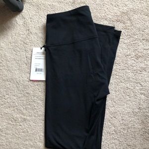 High waisted black leggings